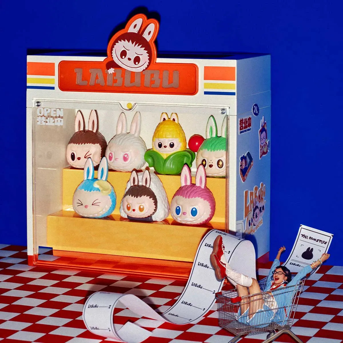 Labubu The Monsters Wacky Mart Series Display Container