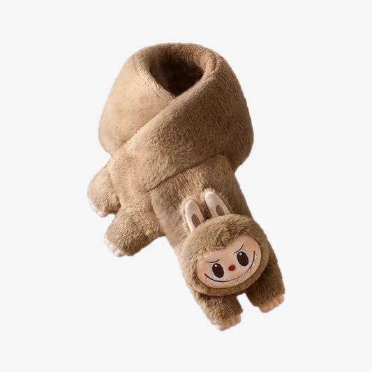 Labubu Warm Fluffy Holiday Plush Scarf