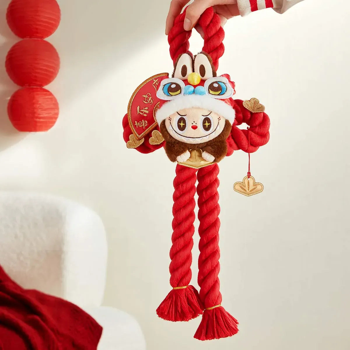 Labubu Wealthy Snake’s New Year Celebration Plush Door Decoration